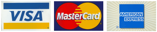 Visa, MasterCard, AmEx